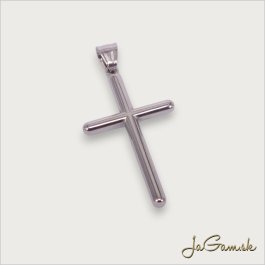 Prívesok krížik so šľupňou 50x26mm CHIRURGICKÁ OCEĽ, 1ks (ch1844)